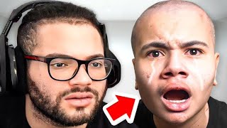 I HIRED A BARBER TO SHAVE KAYLEN HEAD BALD not clickbait [upl. by Atsahs]