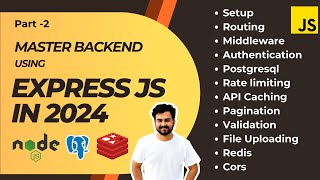 Master Backend development using Express js in 2024 Prisma Postgresql  Redis JWT  Part 2 [upl. by Kinson]