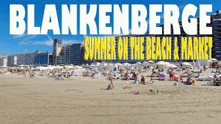 BLANKENBERGE  ZOMER STRAND amp MARKT KORT OVERZICHT [upl. by Oeniri648]