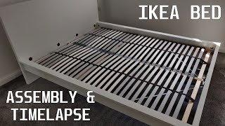 Ikea Bed Assembly Instructions and Time Lapse  How To [upl. by Gerrard]