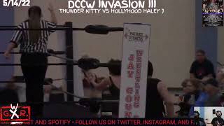 THUNDERKITTY VS HOLLYHOOD HALEY J AT DCCW INVASION 3 MAY 14TH 2022 [upl. by Hunsinger177]