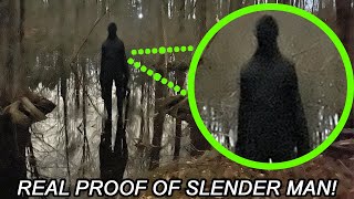 I CAUGHT SLENDER MAN ON CAMERA I HAVE PROOF [upl. by Saffren]