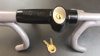 587 Master Lock 252DAT Steering Wheel Lock Picked FAST [upl. by Pogah]