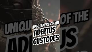 The Uniqueness of the Adeptus Custodes warhammer40000 warhammer40k shorts [upl. by Adihsaar]