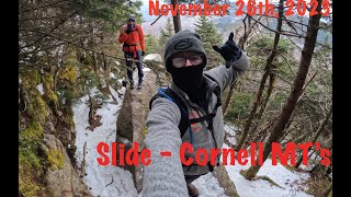 Winter Hike Slide and Cornell Mountains Catskill Mountains [upl. by Hobard199]