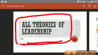 Leadership theories part 1 [upl. by Keverian]