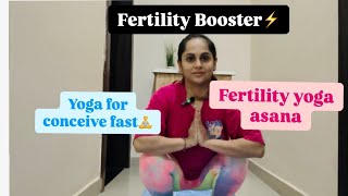 Yoga for boost fertility which helps to getting pregnant fast🧘🤰 [upl. by Eceertal311]