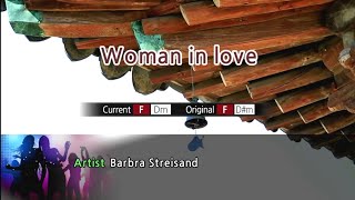 Woman in Love  Barbara Streisand Karaoke Version [upl. by Bor]