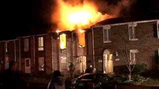 Heavy Townhouse Blaze 31906  Montgomery County MD [upl. by Atelahs46]