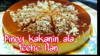 KAKANINala LECHE FLAN Glutinous Rice flour recipe [upl. by Llebiram995]