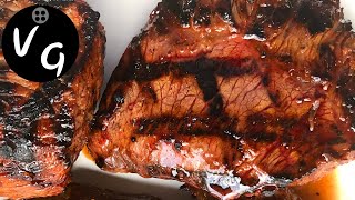 Grilled Teriyaki Sirloin Steak recipe On the Weber kettle  Easy Steak recipe [upl. by Aviv]