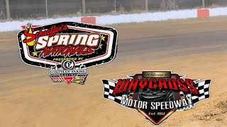 Schaeffers Oil Super Late Models Spring Nationals from Waycross Motor Speedway dirttrackracing [upl. by Ayikur]