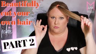 How to beautifully cut your own hair PART 2 M by Mickie [upl. by Aidnyl]