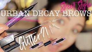 NEW Urban Decay BROWS  UD Street Style Brows Review  Swatches [upl. by Deeyn]