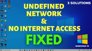 Fix Unidentified Network No Internet Access  Solution to Fix No Internet Issues on Windows 10 [upl. by Hilaire458]