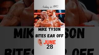 Mike Tyson Bites Holyfields Ear👂🏻🥊  Today in History [upl. by Jaylene]