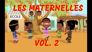 LES MATERNELLES vol2  35mn de comptines africaines avec paroles [upl. by Alemrac]