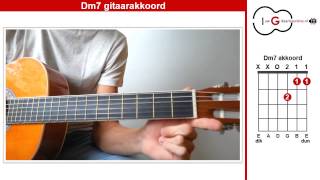 Dm7 akkoord gitaar [upl. by Eimarrej]