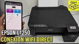 Cómo Configurar Conexión WIFI DIRECT Impresora EPSON L1250Paso a Paso [upl. by Adnilra]