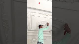 Victorian Gypsum celling design for living room  Nova Gypsum Decoration shorts fyp diy [upl. by Mendie171]