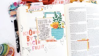 Bible Journaling for Beginners My Bible Journaling Formula [upl. by Lorita]