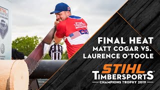 Final Heat  Kungsbacka SWE 2019  STIHL TIMBERSPORTS® Champions Trophy [upl. by Pepin146]