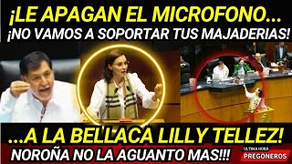 ¡LE APAGAN EL MICROFONO A LA BELLACA NO VAMOS A SOPORTAR TUS MAJADERIAS NOROÑA CALLA A TELLEZ [upl. by Silletram419]