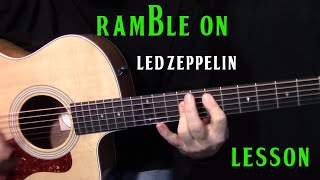 how to play quotRamble Onquot by Led Zeppelin  acoustic guitar lesson [upl. by Leeban]