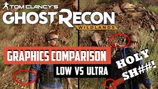 Tom Clancys Ghost Recon Wildlands  PC LOW vs ULTRA Graphics Comparison WOW [upl. by Nylarad354]