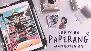 unboxing paperang p2  quick demo  inkless portable thermal printer  review  journal with me 2022 [upl. by Rice]