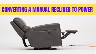 Converting a Manual Recliner to PowerAnd vice versa [upl. by Ezaria]