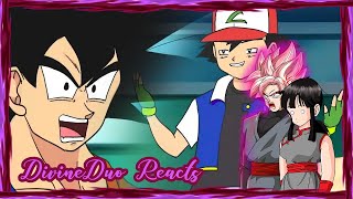 CHICHI BLACK amp GOKU BLACK REACT GOKU VS ASH RAP BATTLE [upl. by Ydnyl]