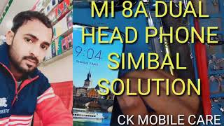 mi 8a dual headphone solution  how to remove earphone mode [upl. by Yrod]