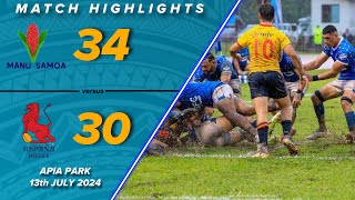 Manu Samoa vs Los Leones Spain Summer Nations Series 2024 Match Highlight [upl. by Varien778]