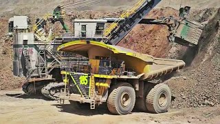 3 Best Electric Rope Shovel Machine PampH 4100 XPC  Bucyrus 495 HR amp Cat 7495  Massive Equipment [upl. by Pieter]