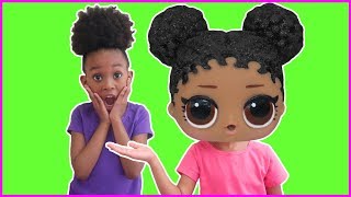 We Turned Into LOL Surprise dolls  Pretend Play [upl. by Gievlos]