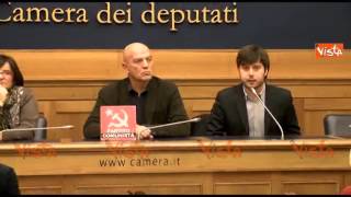 MARCO RIZZO PORTA FALCE E MARTELLO A MONTECITORIO [upl. by Atiuqihs]