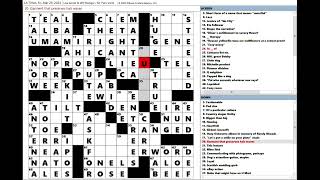 Los Angeles Times LAT Crossword Puzzle 03292024 [upl. by Gabor116]