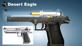 3D Animation amp Facts The Powerful Desert Eagle [upl. by Novar953]