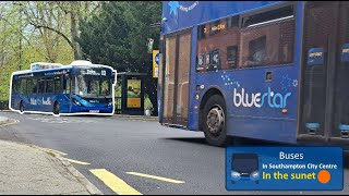 Sunset bus spotting in Southampton City Center [upl. by Ecnerat]