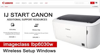 18779022785 Canon imageCLASS LBP6030w or LBP6230dw WiFi Setup with Windows® PC  Canon IJ Setup [upl. by Kellie937]