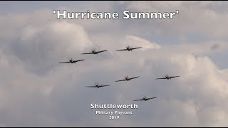 Hurricane Summer  7 Hawker Hurricanes  Shuttleworth Military Pageant 2019 [upl. by Rosenfeld131]