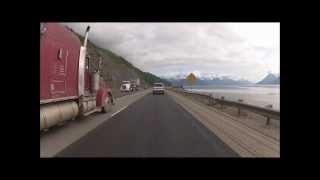 New Seward Highway Anchorage To Girdwood Alaska GoPro 2 HD Hero Camera [upl. by Lerrud]