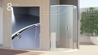 Rosery Two Door Quadrant Shower Enclosure [upl. by Ylurt]