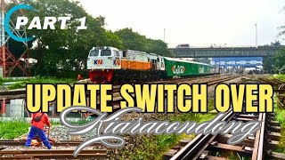 UPDATE PERKEMBANGAN PROGRES SWITCH OVER SISI BARAT STASIUN KIARACONDONG PART 1 [upl. by Menedez]