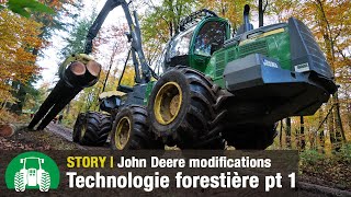 John Deere Technologie forestière  Travailler en forêt avec Haas Maschinenbau Partie 1 [upl. by Gwenore]