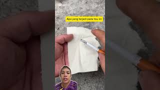 Apa yang terjadi pada tisu ini diy lifehack shortvideo lifehacks tutorial diylifehacks [upl. by Ger900]