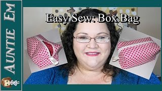 Easy Sewing Project Box Bag [upl. by Gaspar]