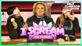 Valerie Bertinelli amp Kelly Clarkson Guess Ice Cream Flavors Blindfolded With Fortune Feimster [upl. by Swec77]