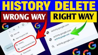 Delete and Clear Google Search History Permanently  DELETE Google Chrome Search History [upl. by Thrasher]